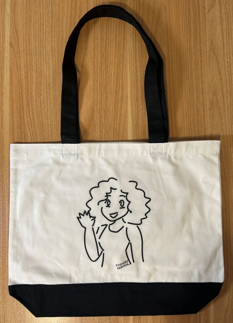 Curly Character Tote Bag