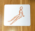 Mouse Pad - Orange Seated Figure